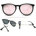 thumbnail image 3 of QiShi Vintage Round Sunglasses for Women Men Classic Retro Designer Style-Pink, 3 of 8