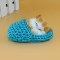 thumbnail image 3 of Cute Sleeping Cat Slippers Sounding Simulation Plush Animal Toy Decor Kids Gift, 3 of 11