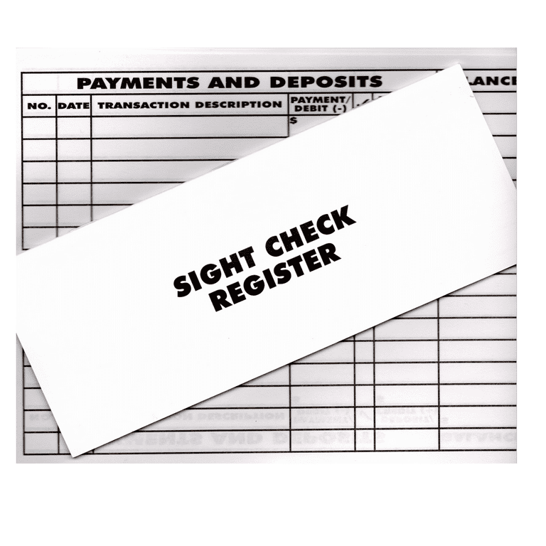 pack-of-5-low-vision-sight-transaction-oversized-jumbo-check-registers-8-3-8-x-3-3-8-current-calendars-walmart-com for 8 1 2 X 11 Check Register Printable Pdf Free Pack of 5 Low Vision Sight Transaction Oversized Jumbo Check Registers, 8 3/ 8'' X 3 3/8