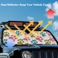 thumbnail image 4 of HUIACONG Better Life Windshield Sun Shade Compatible with Jeep Wrangler JK JL Windshield Shade Heat Shield Windshield Cover Bolck UV Rays & Protect Car Interior, 4 of 6