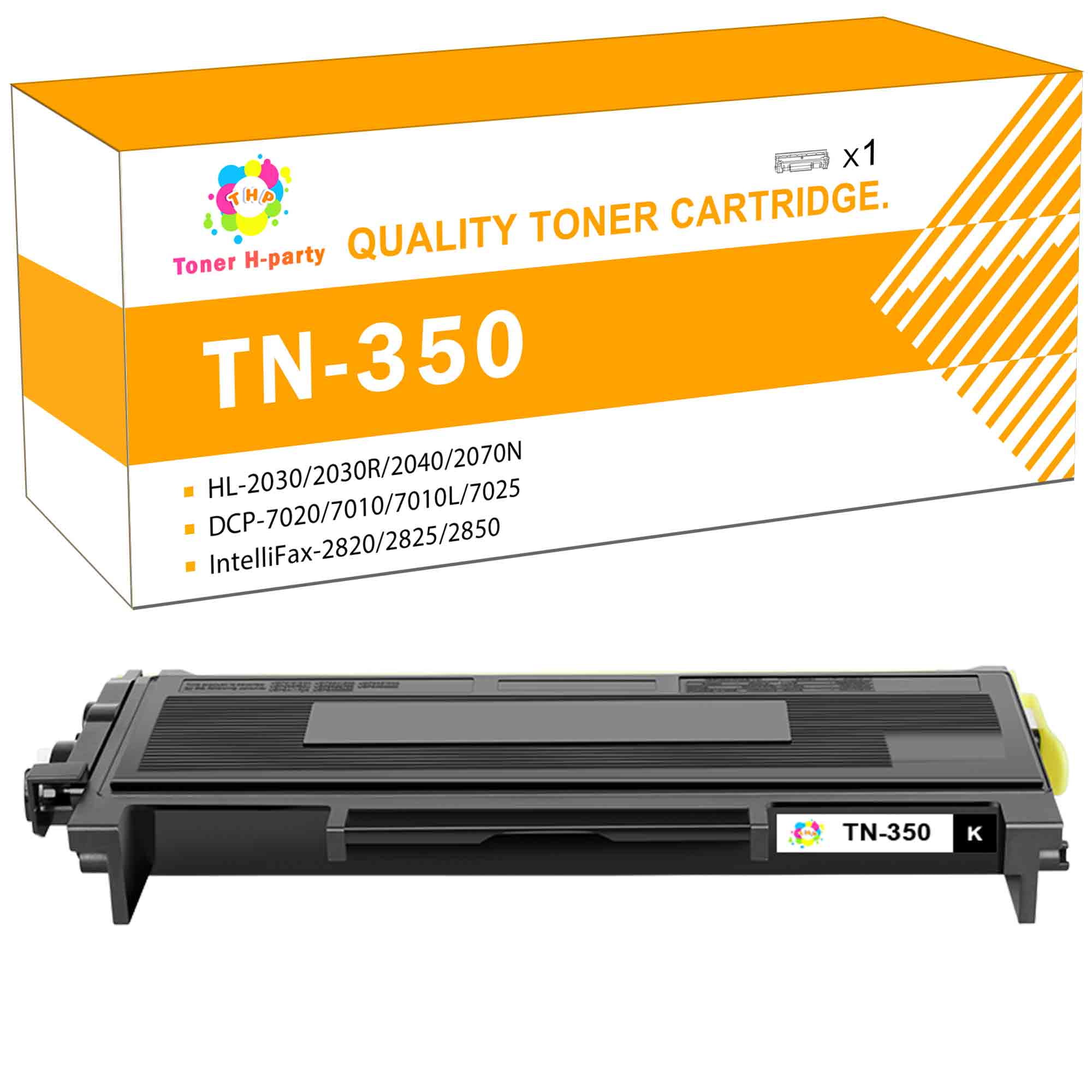 Toner H-Party Compatible Toner Replacement for TN350 TN-350 HL-2030 2040 2070 2035 2037 2037E MFC-7220 7820N DCP-7010 7020 (Black, 1 Pack) Walmart.com