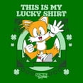 thumbnail image 2 of Mens Sonic the Hedgehog My Lucky Clover Tails T Shirt, 2 of 5