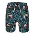 thumbnail image 3 of Goofa Flamingos And Birds Printed Mens Swim Trunks Summer Quick Dry Short Beach Swimwear Bathing Suits-Large, 3 of 9