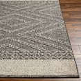 thumbnail image 4 of BoutiqueRugs Areli Contemporary Area Rug - Outdoor Safe - Dark Red, Black, Taupe - 18" x 18" Sample, 4 of 7