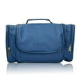 thumbnail image 2 of DALIX Travel Toiletry Kit Accessories Bag Shave Cosemetics Hanging Hook in Navy Blue, 2 of 3