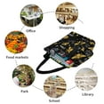 thumbnail image 6 of Kll Tote Bag For Women Hohey Bee Golden Embroidery Print Shopping Grocery Reusable Bags For Office School Shopping Travel, 6 of 7