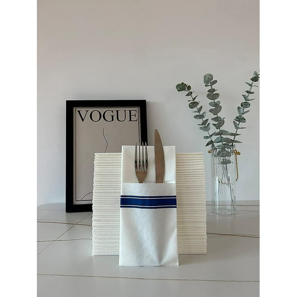 Servilletas De Mesa De Tela Blanca Para Bodas, Fiestas Y Cen | Cuotas