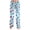 Blue, variant on Women's Christmas Pajama Pants, Gift Box Stocking Candy Cane Print Wide Leg Sleep Pants, Elastic Drawstring Loungewear for Holiday Casual Wear