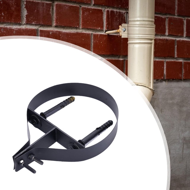 Soporte de tubo de chimenea BLESIY 8 pulgadas Metal Negro