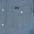thumbnail image 5 of Wrangler Men's Authentic Cowboy Cut Long Sleeve Shirt Chambray XL, 5 of 5