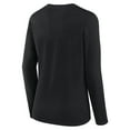 thumbnail image 3 of Women's Logo Athletic Black Carolina Panthers Grip Long Sleeve T-Shirt, 3 of 3