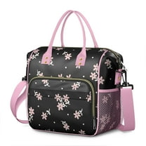 Pioneer Flower Floral Print Pattern Womens Lunch Box for Work,Insulated Large Lunch Bag for Tween and Teen,Loncheras Para Mujer,Leakproof Adult Lunch Bag for Work,Beach,Travel,Picnic,Camping