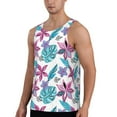 thumbnail image 2 of Xecao Hawaiian Style Men's Tank Top Workout Quick Dry Sleeveless Gym Jogging Muscle Shirts Summer Swim Beach Tops, 2 of 9
