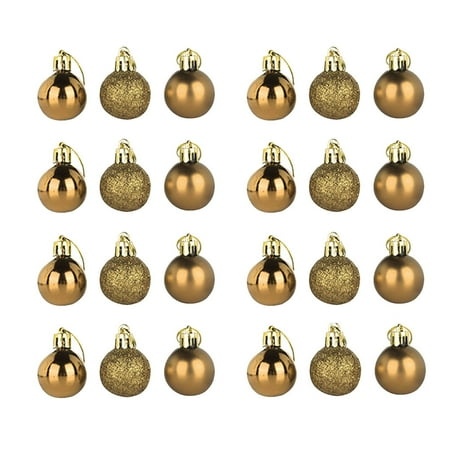 

Outfmvch christmas decorations home decor Christmas Tree Pendant Christmas Decoration Ball Christmas Display Ball Pendant 3cm 24PCS