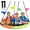 60 Inch, variant on Tree Swing, Saucer Swing, 40 inch 900lbs Weight Capacity, with Adjustable Hanging Straps, for Backyard Outdoor, Multicolor, Circle Round Disc, Gifts for Kids