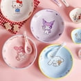 thumbnail image 4 of MINISO HelloKittyTableware Cinnamoroll Cuenco Cuchara Plato Vajilla de cerámica Linda para niños Juego de utensilios de cocina Vajilla Regalos, 4 of 5