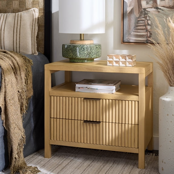 Safavieh Maruba Modern Wood Night Stands, Natural