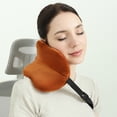 thumbnail image 2 of [Ergonomic Travel Pillow] Adjustable Ergonomic Travel Pillow for Neck & Head Support | Portable & Detachable with 100% Polyurethane Filling, Mixed Colors for Airplane, Car, Office & Home Use, 2 of 16