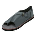 thumbnail image 4 of ZTTD Summer Women's Sandals Retro Buckle-Strap Sandals Flat Bottom Roman Ladies Shoes Women's Slipper A, 4 of 5