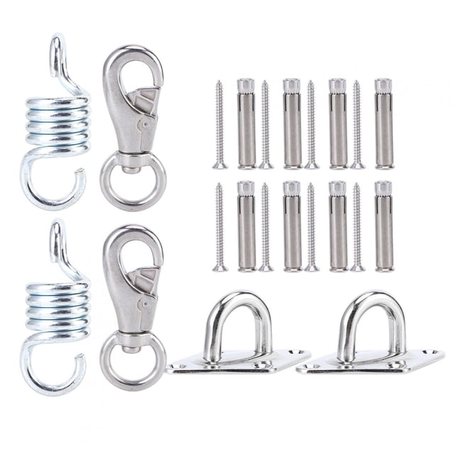 Kit de montaje en techo para colgar de forma segura un gancho de acero inoxidable para hamaca