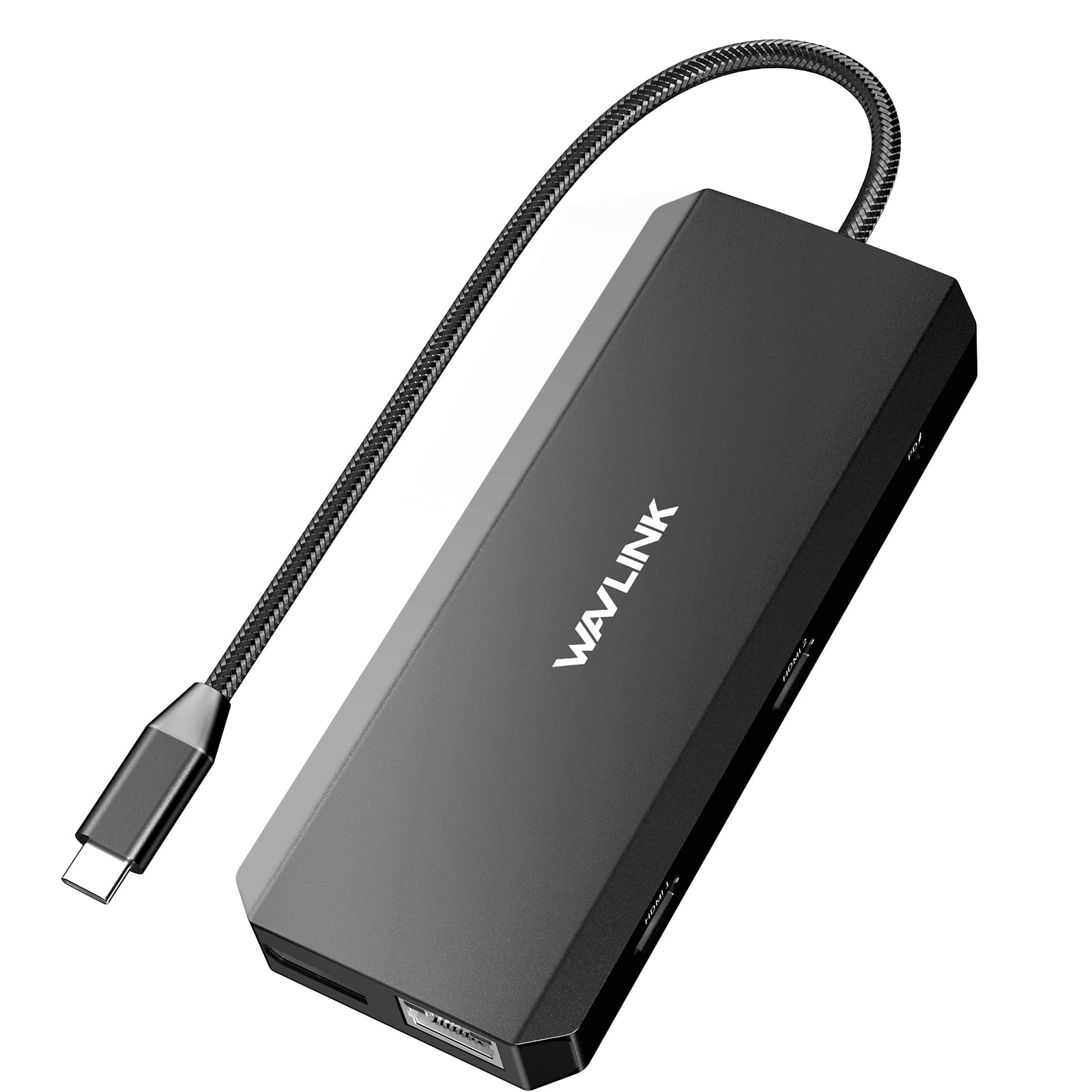 WAVLINK USB C Hub Triple Monitor, 12-in-1 Laptop Docking Station, Multiport Adapter with Dual 4K HDMI, 4K DP, 100W PD IN, 5Gbps USB3.0, USB2.0, RJ45, SD/TF Slots, Audio/Mic