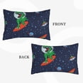 thumbnail image 4 of Daiia Dinosaur Astronaut Space Surfing Bedding Waterproof Pillow Protector Zippered Queen – Bed Bug Proof Pillow Encasement-14"x20", 4 of 9