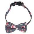thumbnail image 1 of Collar de gato de Papá Noel, collar de gato de Navidad con estampado colorido ajustable y campanas para mascotas pequeñas, verde Navidad, 1 of 5