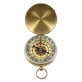 thumbnail image 4 of Brass Golden Compass Navigation Waterproof with Night Light Round Golden Navigation Tool for Camping Hiking Climbing, 4 of 7