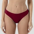 thumbnail image 2 of YDFCWXW Seamless Thongs for Women Sexy Low Waist Panties Soft Stretch Thong Bikini Cheeky Hipster Underwear , M, 2 of 5