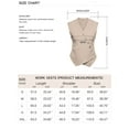 thumbnail image 3 of Sherrylily Women Waistcoat Vest Sleeveless Blazers V Neck Button Up Work Office Vests, 3 of 6