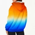 thumbnail image 5 of YUGYXL Tie-Dye Hoodies for Women Casual Zip Up Hoodie Sweatshirt Fashion Gradient Color Jackets Plus Size Drawstring Sweatshirts with Pockets Today's, 5 of 7