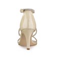 thumbnail image 2 of BLISSFUL STEP Women's Rhines Ankle Strap Stiletto High Heels Sandals, 2 of 8