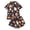 A60 Navy, variant on FASHOFT Valentine's Day Pajamas for Women Set Bow Printing Button Up Pjs Short Sleeve Ruffle Sleepwear Notch Collar Bride Soft Comfy Pj Lounge Sets White L
