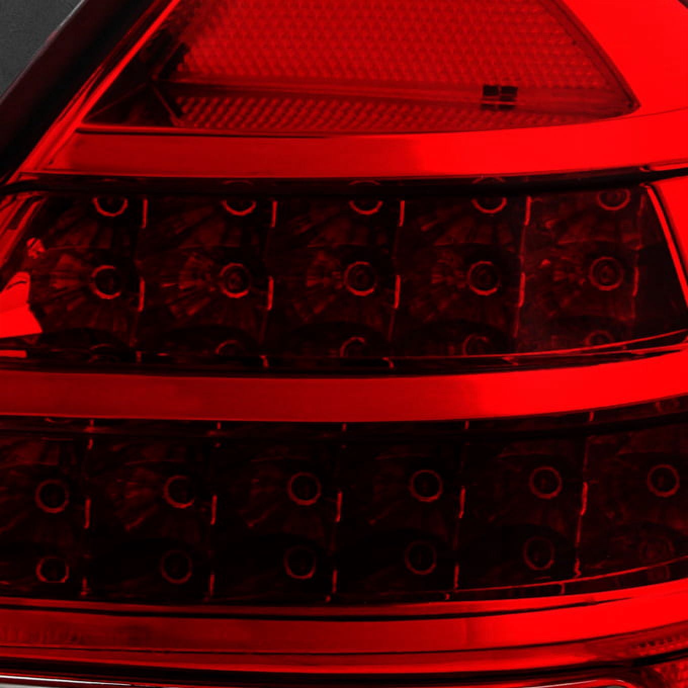AKKON - For Dark Red 1998-2011 Crown Victoria LED Tail Lights Brake Lamp Replacement Driver And Passenger Side Pair