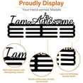 thumbnail image 5 of 1set Inspirational Quotes Medal Hanger Display I Am Awesome Medal Display Holder with 12 Lines Sturdy Steel Award, 5 of 9