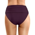thumbnail image 5 of KONDYS High Waist Women Ruched Belly Control Bikini Swimsuit Bottoms Comfortable And Stylish Swimwear For Beach Or Pool Beachwear Tropical, 5 of 5