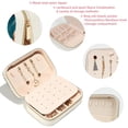 thumbnail image 3 of Christmas Gingerbread Man Portable Velvet Travel Organizer with Removable Compartment – Earring Holder & Necklace Stand – Gift, 3 of 7