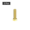 thumbnail image 3 of Unique Bargains Brass Hex Bolts, 1/2-13x1-3/4' 2 Pack Fully Thread Grade 4.8 Machine Screws, 3 of 4