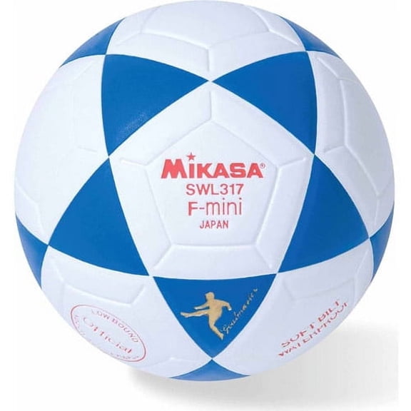 Mikasa Futsal Soccer Ball, Blue/White
