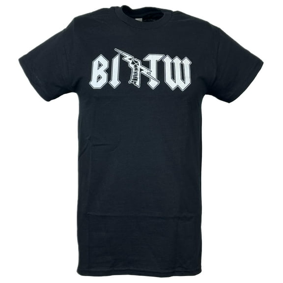 CM Punk Best In The World BITW Black and White Logo Black T-shirt