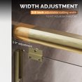 thumbnail image 4 of Sunny Shower Double Sliding Bathtub Door 60 in.W x 62 in.H Brushed Gold Finish Framed with 1/4 in. Clear Tempered Glass, 4 of 9