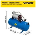 VEVOR 12V Air Compressor Tank 150PSI Air Car Compressor Portable Tire