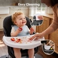 thumbnail image 3 of HARPPA High Chair for Baby Boy, 8-in-1 Convertible Feeding Chair for Babies and Toddlers, Black, 3 of 9