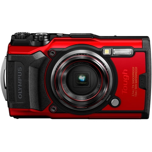 Olympus Tough TG-6 Digital Camera (Red) V104210RU000 + 64GB + Filter Kit  Bundle