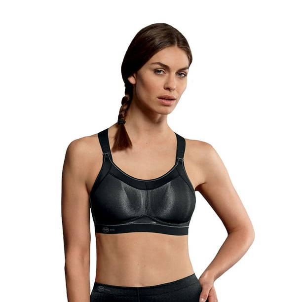 High impact padded step adjustable underwired sports bra (size 32