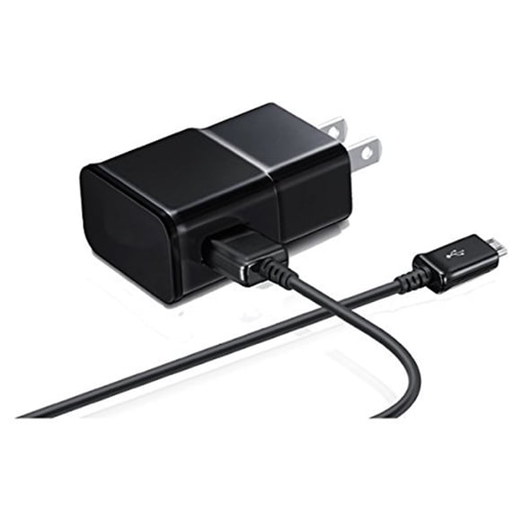 2.0A Travel Adapter Wall Charger & 1m Micro USB Cable for Samsung Galaxy S2 S3 S4 Note 2 on5 Grand Prime, Black