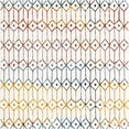 thumbnail image 4 of Unique Loom Matrix Trellis Collection Area Rug - Diamonds (5' 3" Square Multi/Blue), 4 of 6