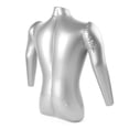 thumbnail image 3 of Man Half Body With Arm Pvc Inflatable Mannequin Male Dummy Torso Model Fashion For Clothing Collection Retail Display Smile Home, 3 of 8