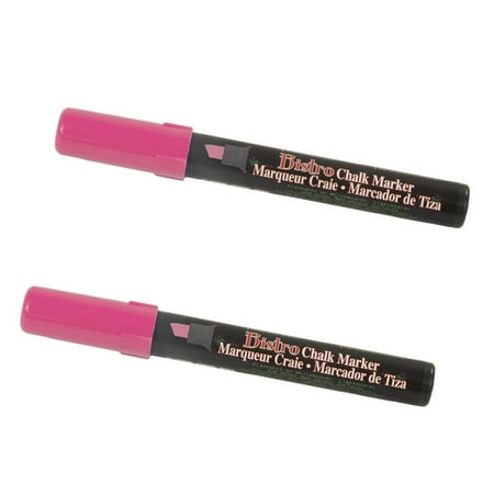 UPC: 0842497170831 | Marvy Uchida Chisel Tip Chalk Markers Hot Pink 2/Pack