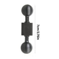 Aluminum Motorcycle Phone Mount with Head, 70mm Extension Rod, 1/4 ...